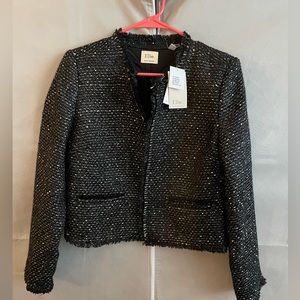 Elie long sleeved jacket/blazer. NWT, stunning black and gold.